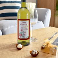 Personalised Me to You Christmas Presents White Wine Extra Image 1 Preview